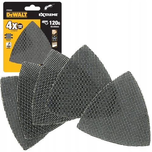 Dewalt Zestaw Siatek Szlifierskich Delta 93x93x93 MM P120 DTM3093