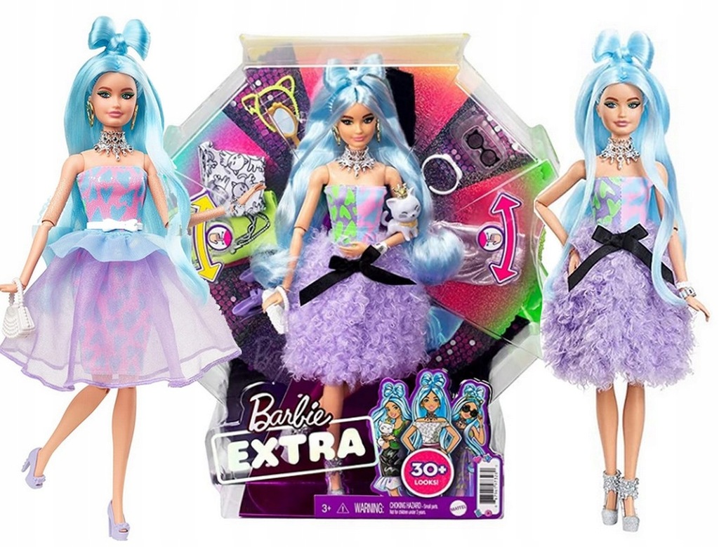 

Lalka Barbie Extra Deluxe lalka kotek ubranka