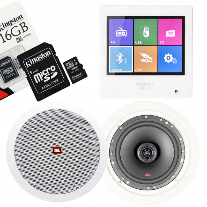 DEXON RADIO PODTYNKOWE BLUETOOTH DO ŁAZIENKI JBL