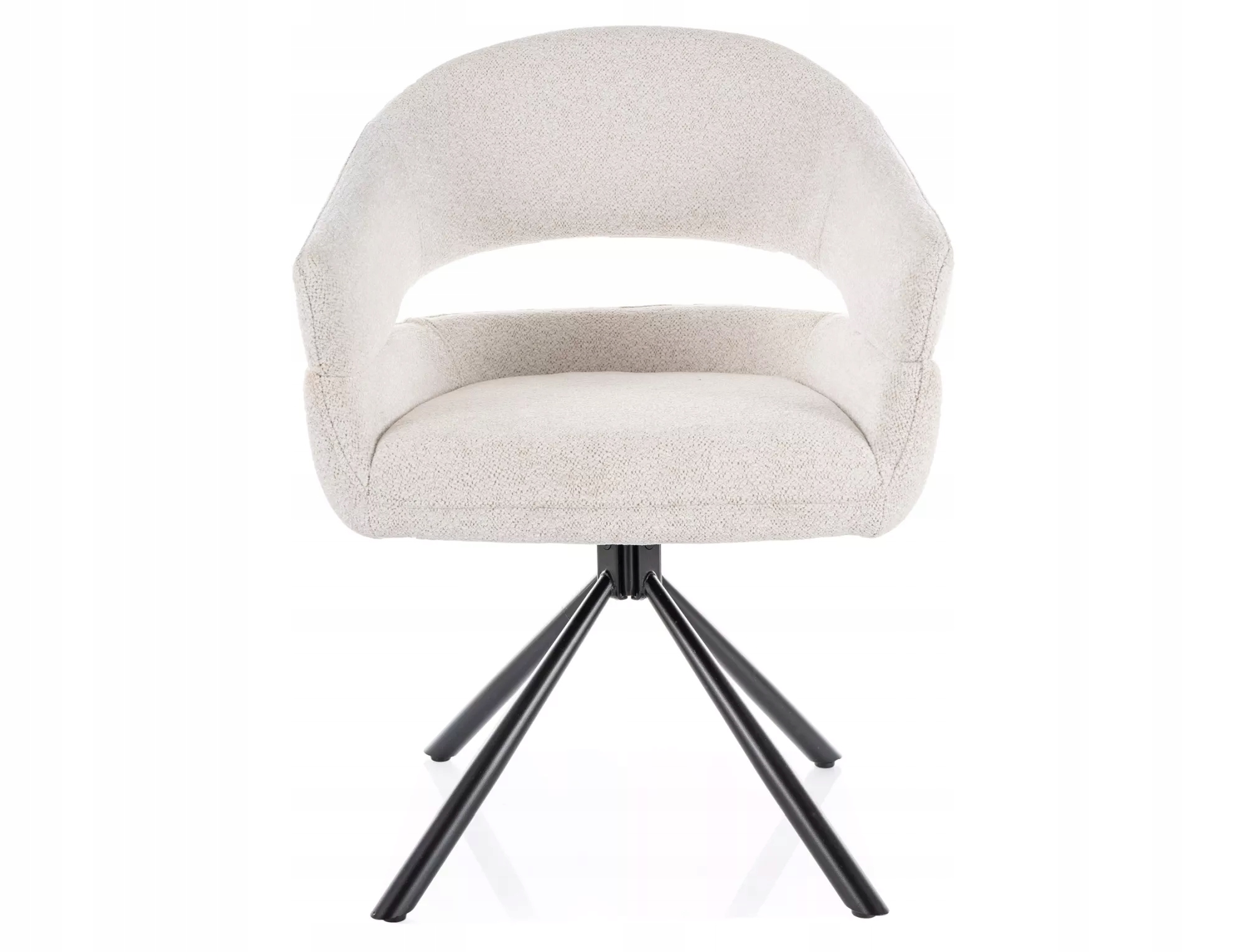 Čalúnená stolička Borgo Raven s čiernym roštom tkanina béžová raven 22 Sig