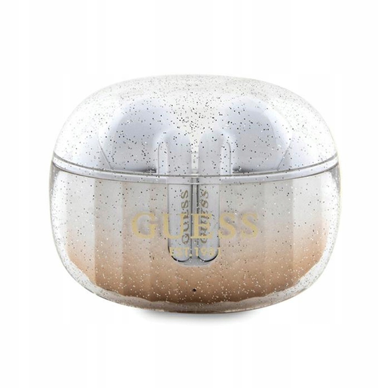 Guess Glitter Gradient – Bluetooth sluchátka Tws pouzdro (zlaté)