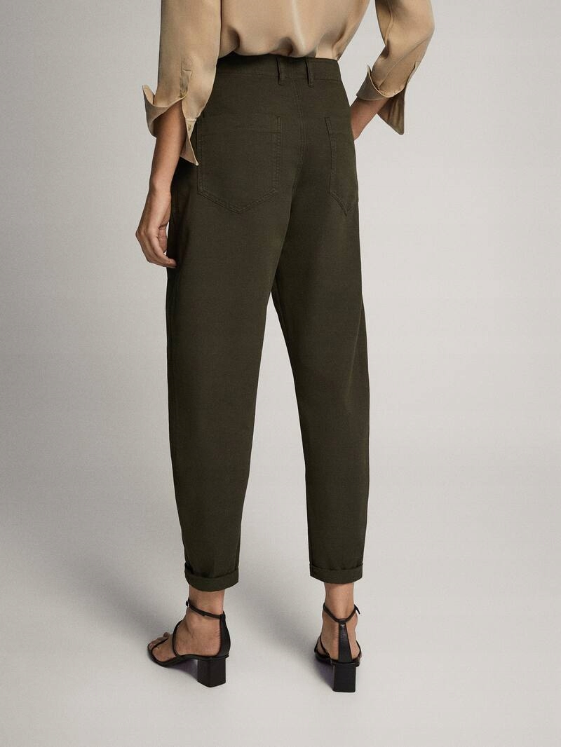 MASSIMO DUTTI spodnie khaki mom 34 Marka Massimo Dutti