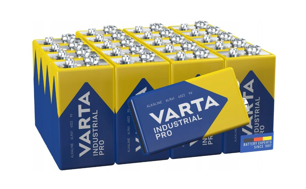 Alkalická baterie Varta 9V Industrial Pro 20 ks