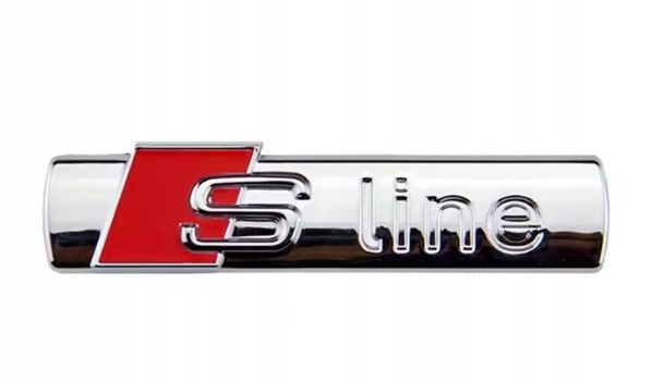 Emblemat Znaczek Audi S Line Slinechrom Metalowy