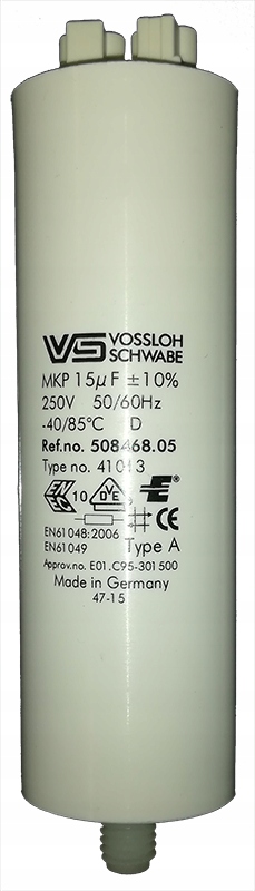 

Kondensator rozruchowy 15uF 250V