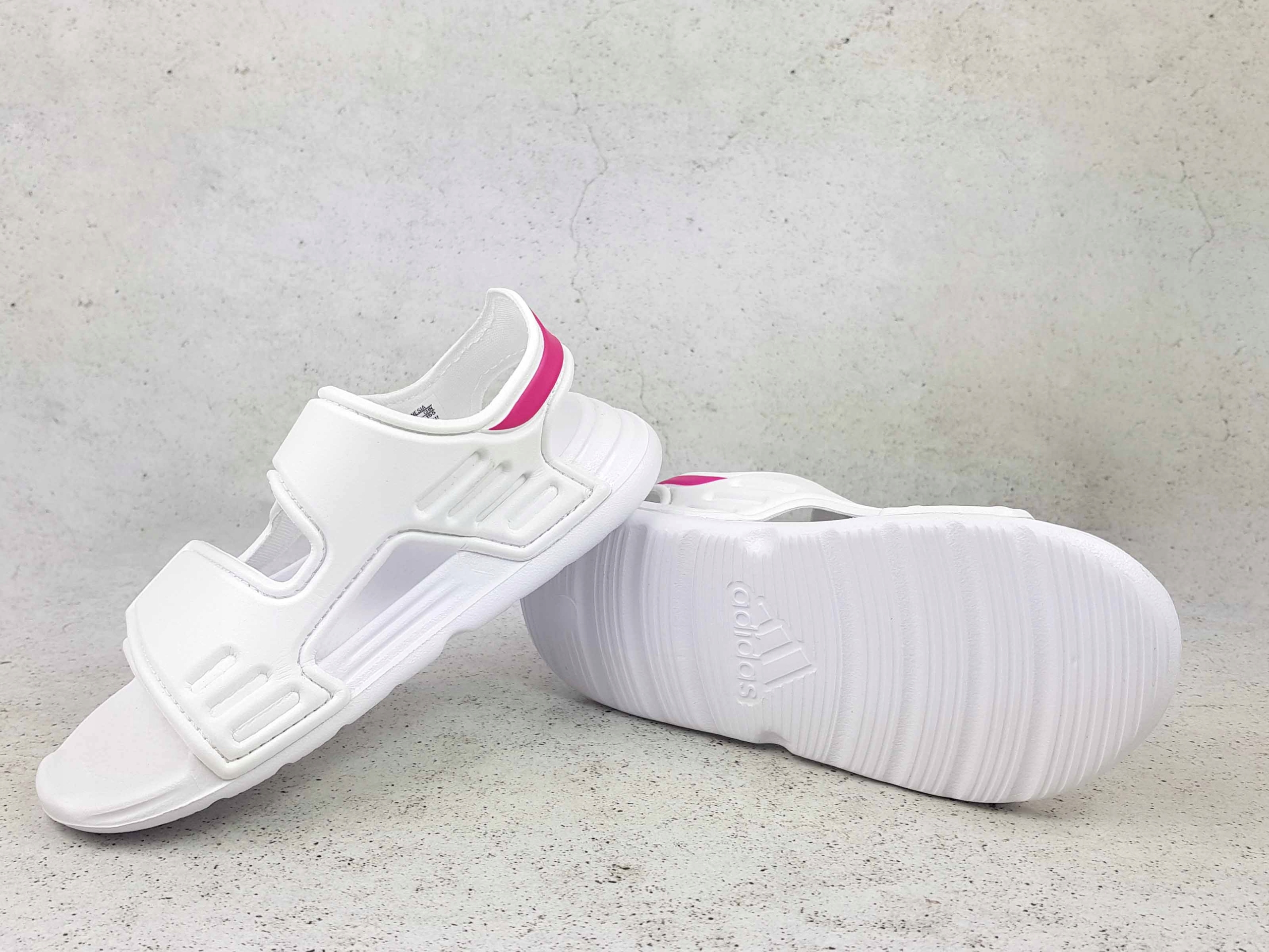 ADIDAS ALTASWIM SANDAŁY SANDAŁKI DZIECIĘCE NA RZEP Materiał inny materiał