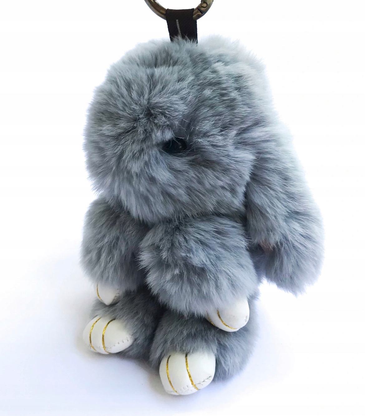 

Breloczek Do Torebki Puchaty Króliczek Pompon