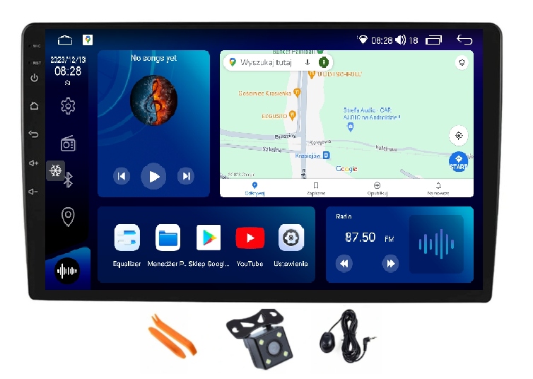 Rádio Android Navigácia Qled Carplay Lte Gps Dsp 64GB Peugeot Partner 08-18