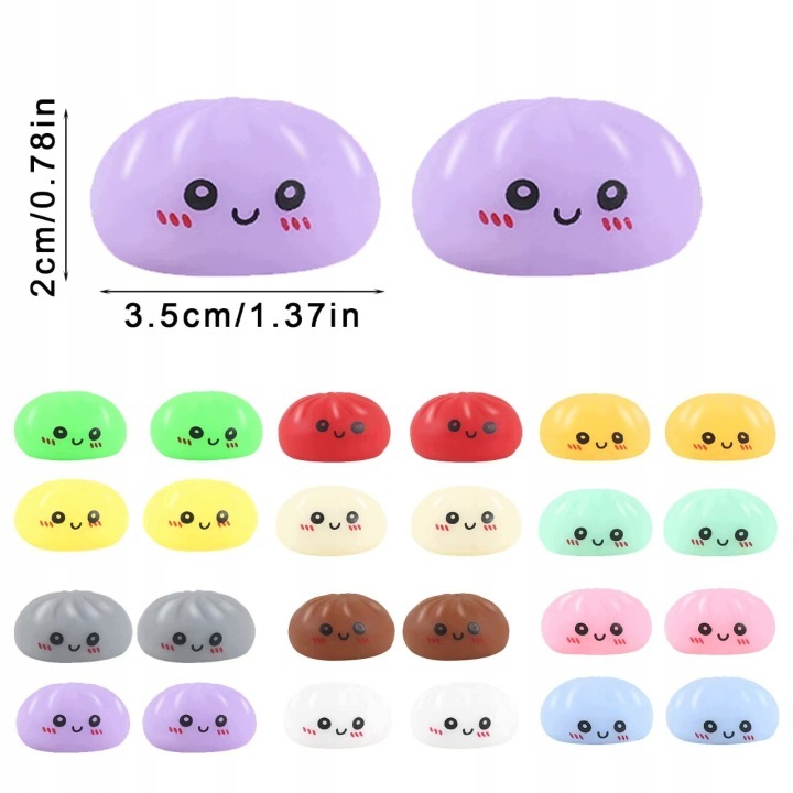 Адвент-календарь Tokin Zacy Mystery Dumpling, 24+1 мялка-пельмешка Squishy — фото 3
