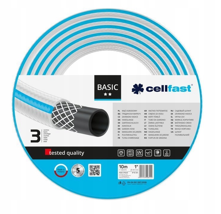 

Cellfast 10-431 Wąż Ogrodowy Basic 1" 10m