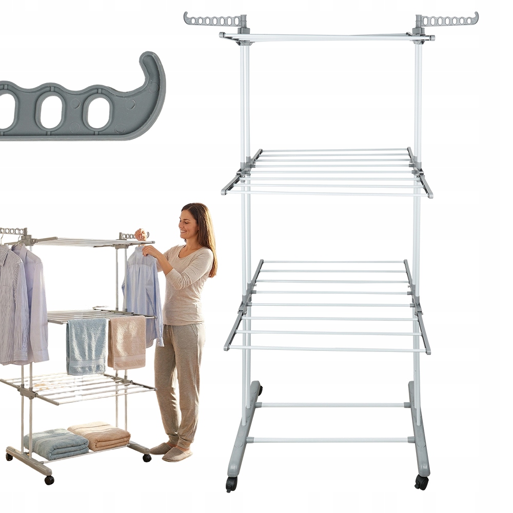 Levně Sušák Se 3 Úrovněmi Pro Balkon, Obývací Pokoj A Ložnici