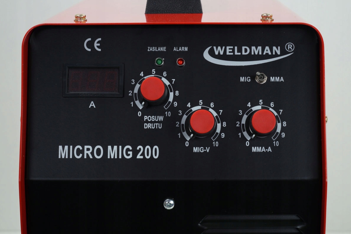 Spawarka MIGOMAT zestaw MIG MAG 200 IGBT MMA FLUX Waga produktu z opakowaniem jednostkowym 22 kg