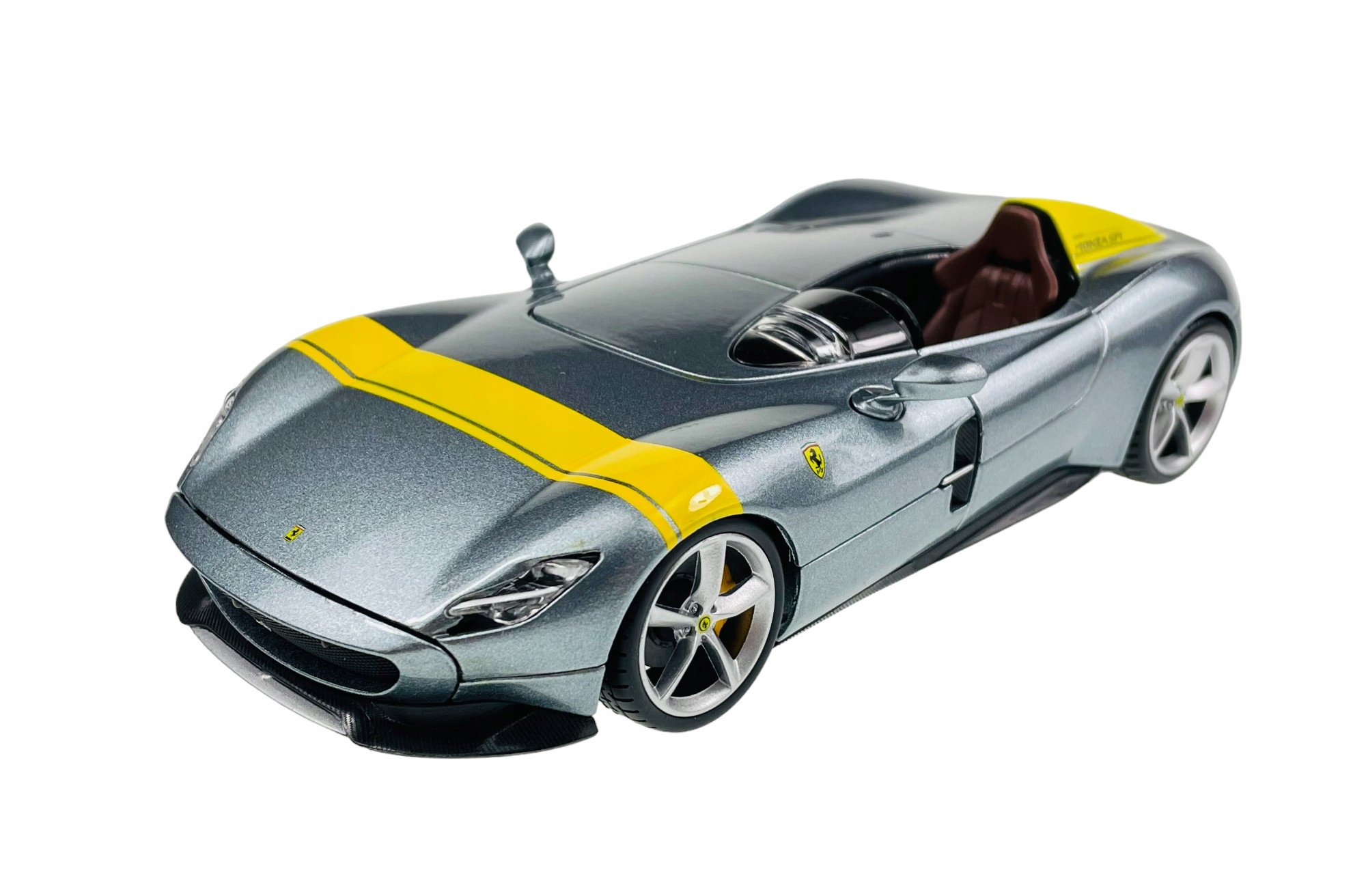 Bburago Ferrari Monza SP1 Stříbrná 1:24 Nový Kovový Model