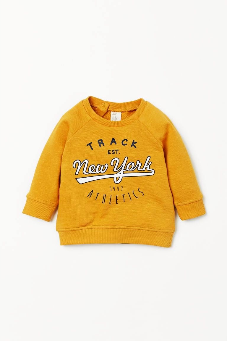 

Nowa H&m bluza dresowa New York żółta 80