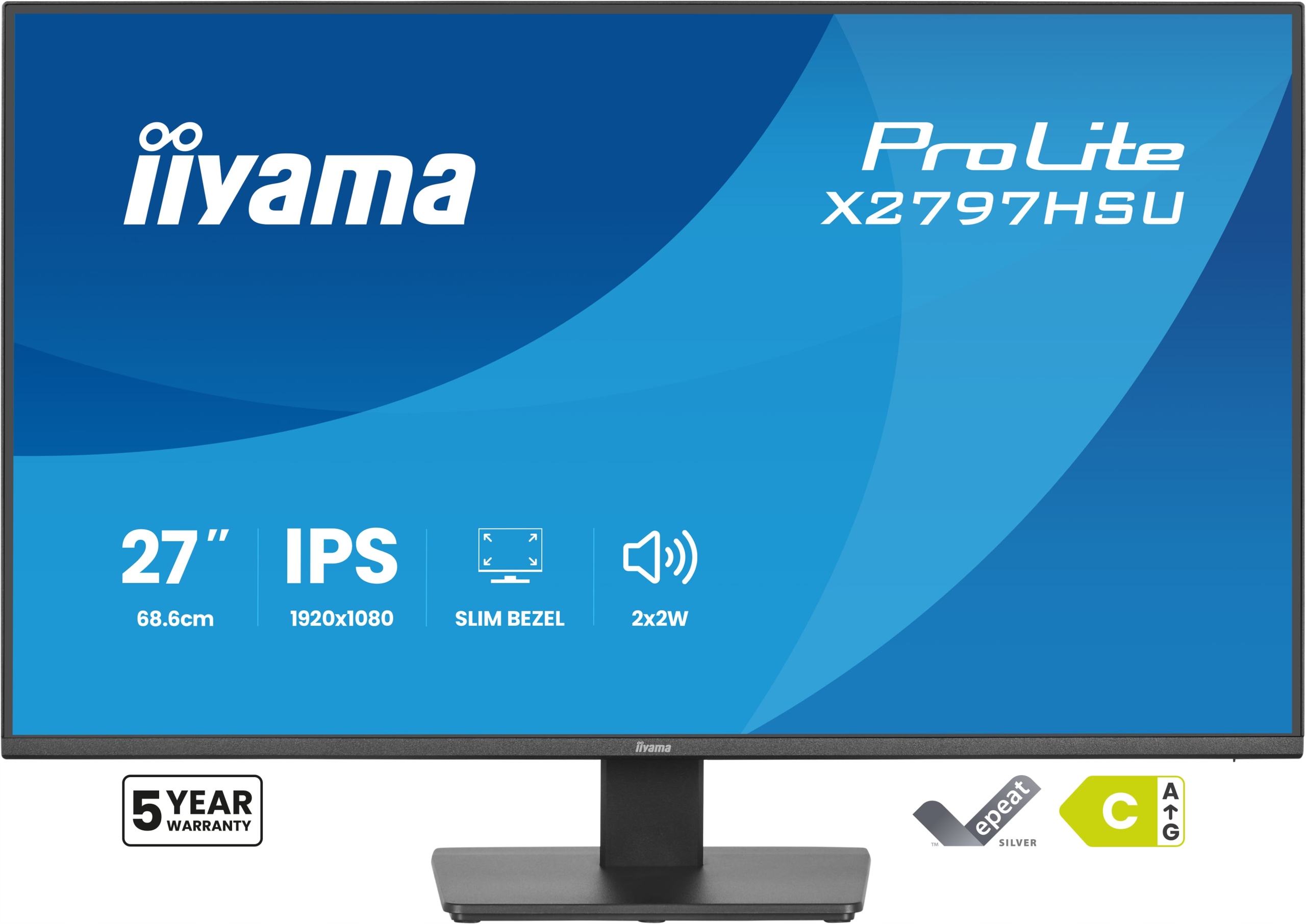 Led monitor iiyama ProLite X2797HSU-B1 27" 1920 x 1080 px Ips Pls