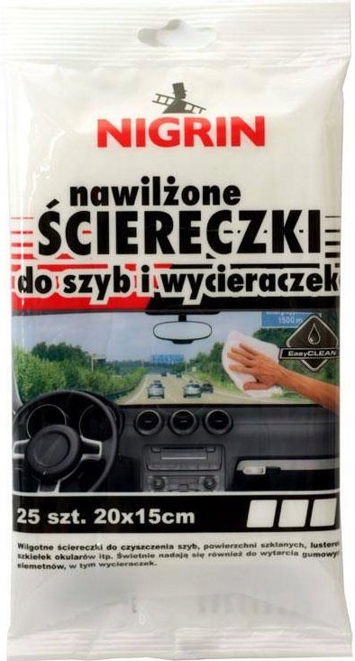 

Ściereczki nawilżane do szyb i wycieraczek IP91377