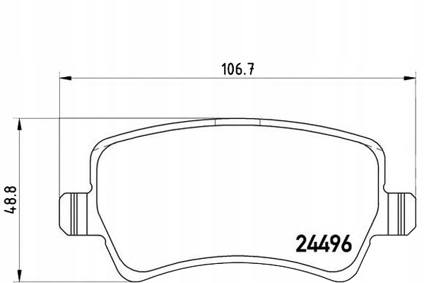 Brembo Brzdové Destičky Volvo S80 II 06- Zadní Asistent řidiče #28