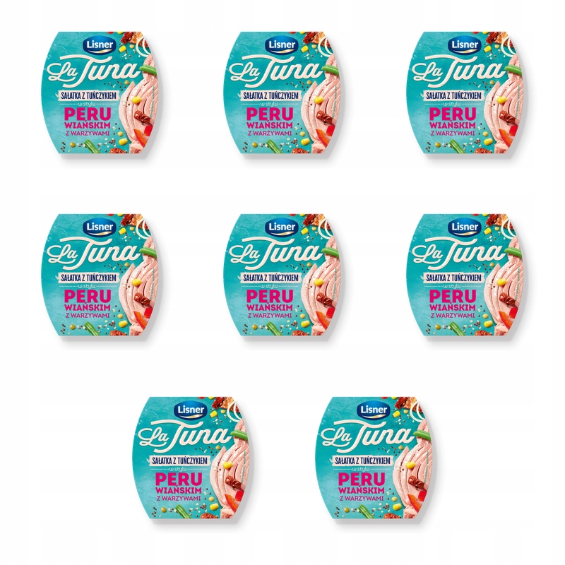 Sałatka z tuńczykiem w stylu Peruwiańskim z warzywami Lisner 160 g X8