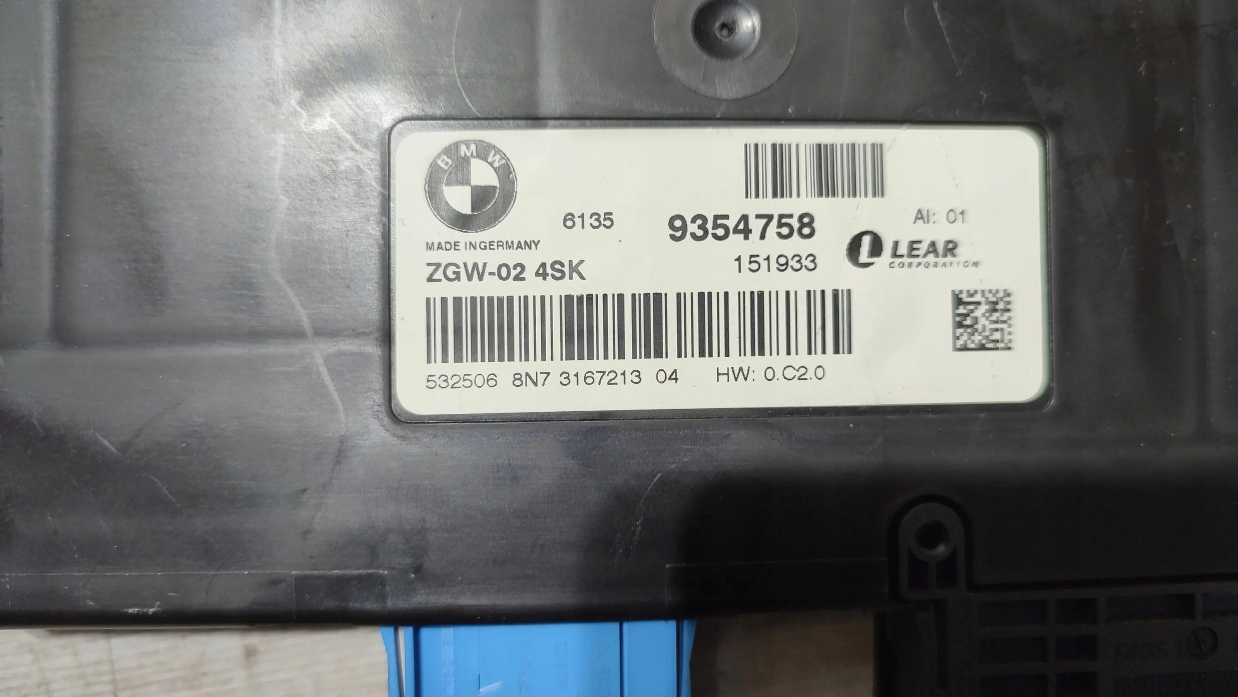 BMW X3 F25 2015 Module Contrôle gateway