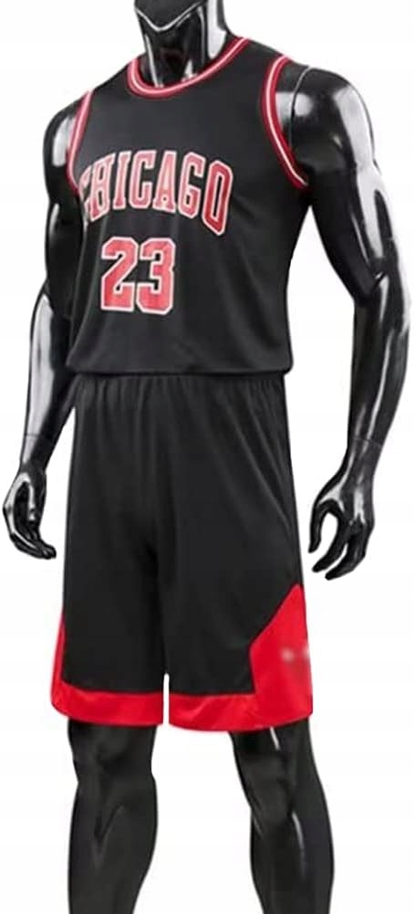 STRÓJ DO KOSZYKÓWKI KOSZULKA BEZ RĘKAWÓW KRÓTKIE SPODENKI 23 CHICAGO r. L Kod producenta 2BT