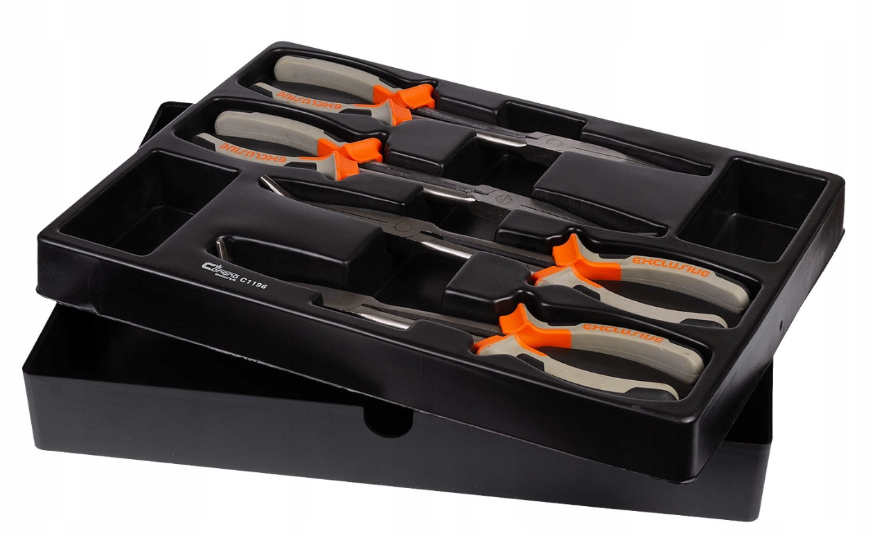 Szczypce długie 4cz. wkład C1196 + tacka C1102 EAN (GTIN) 5906741611961