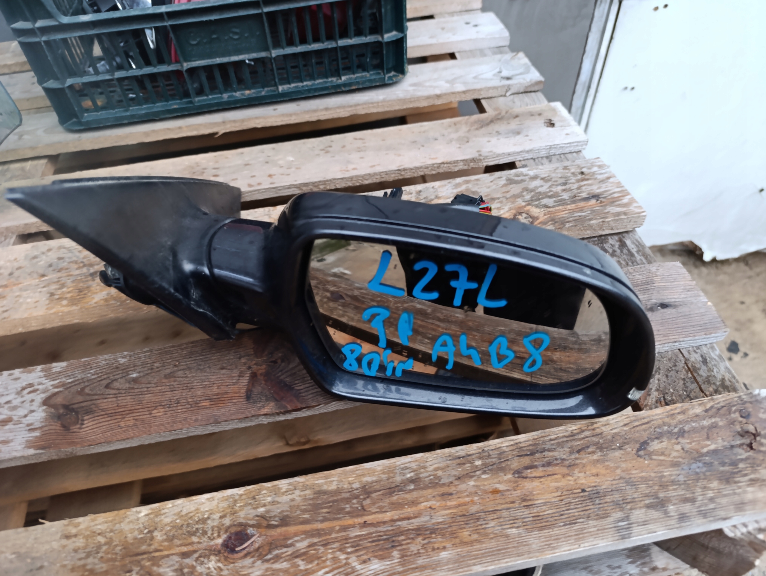 mirror right AUDI A4 B8 08r- 8 PIN LZ7L