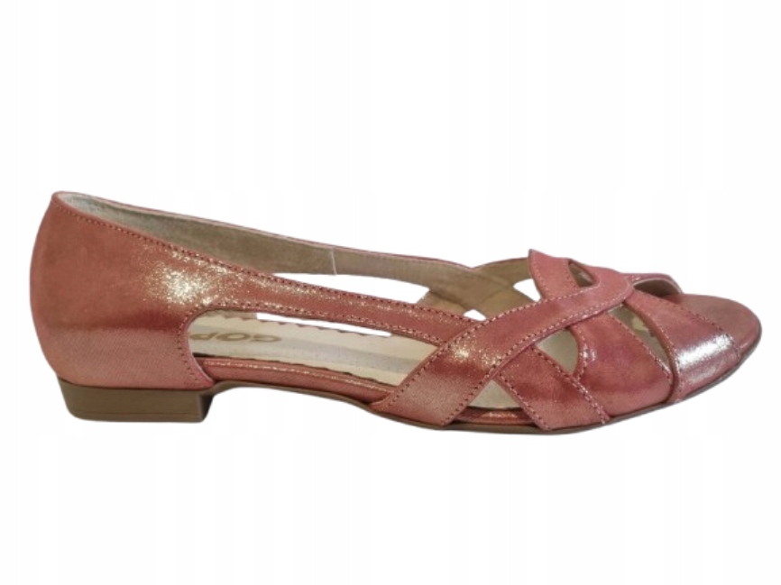 dámské kožené baleríny s výstřihem, elegantní, pohodlné, měkké, Gopol 39