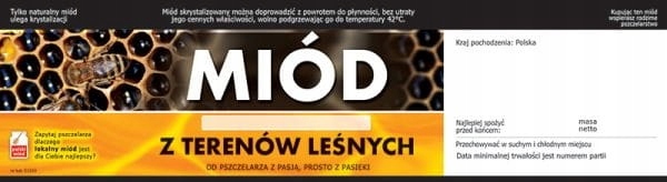 

Etykiety z Kontretykietą 100szt Z Terenów Leśnych