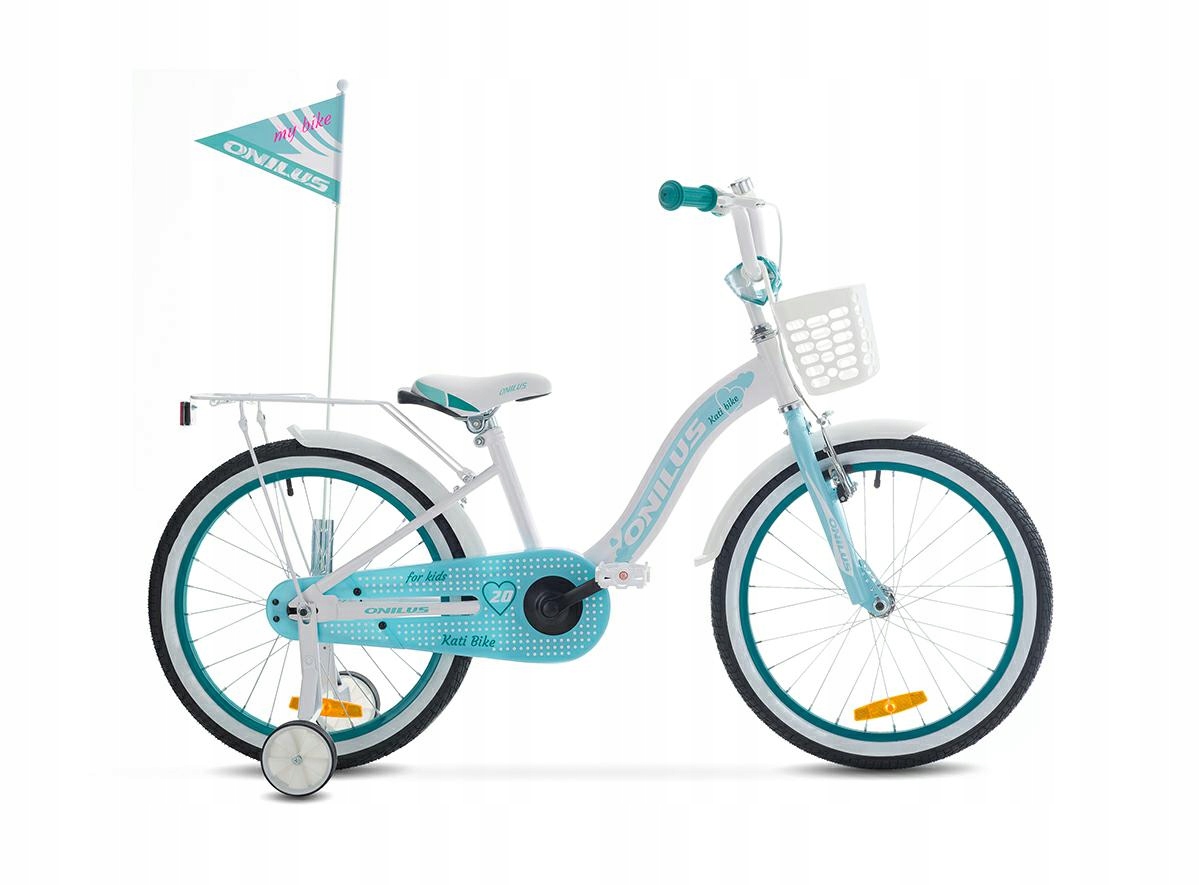 Rower Onilus 20" Kati Girl bia-ziel Biało-zielony (White-green)
