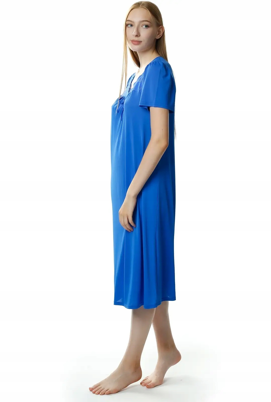 MEWA Kobieca koszula nocna Berenika szafirowy 48 Rozmiar 48