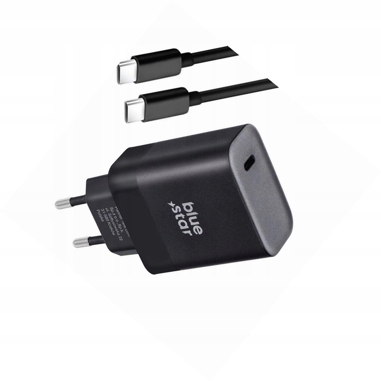 Szybka ładowarka 45W z odpinanym kablem Usb-c do Motorola Moto G55 5G