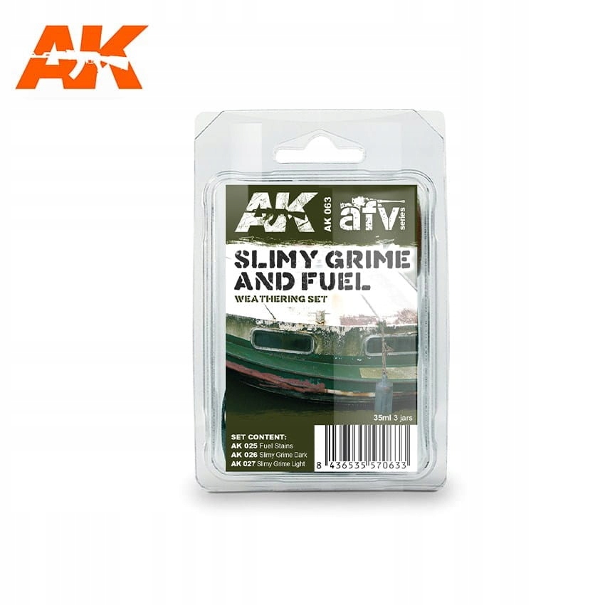 Ak Interactive 063 Slimy Grime & Fuel Set