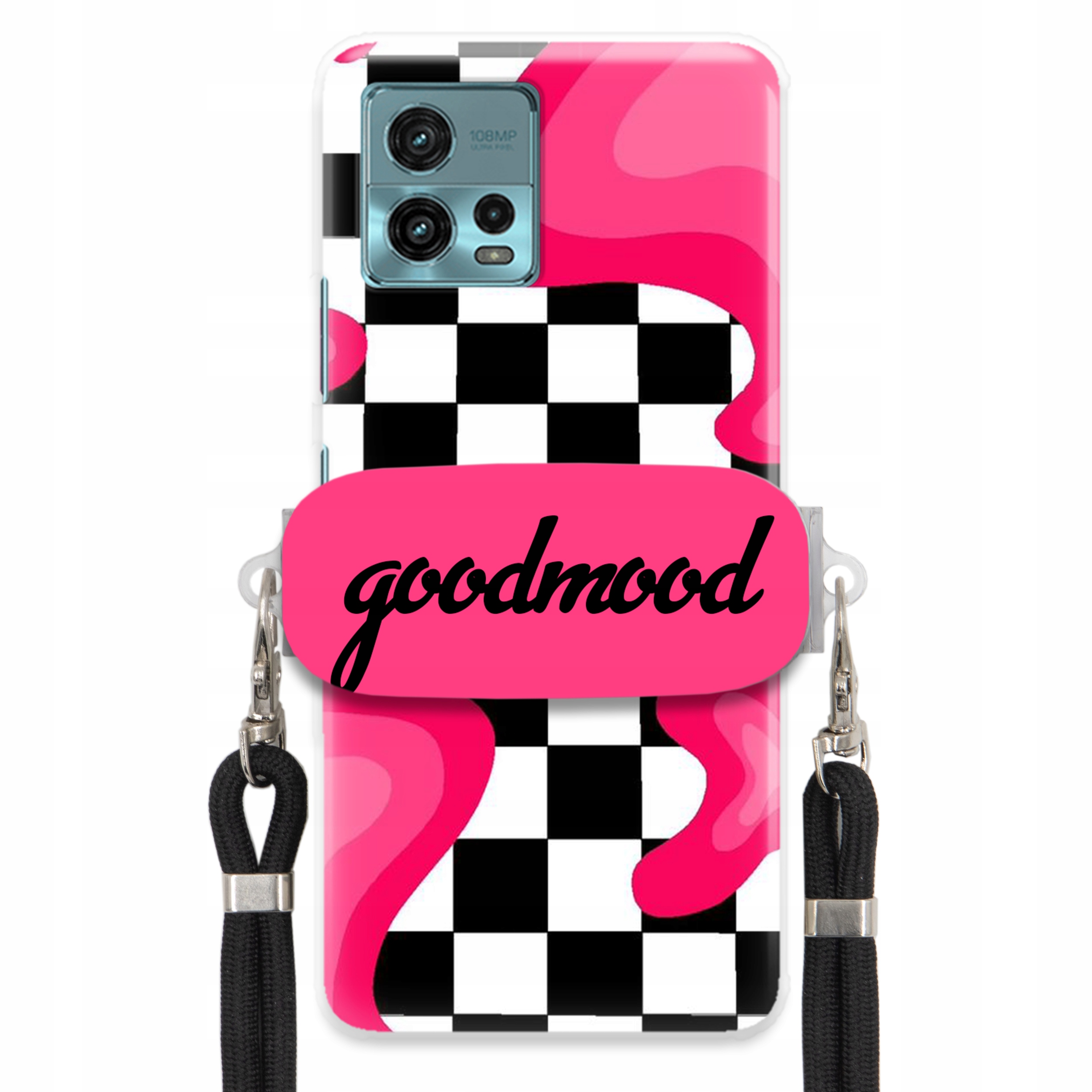 Pouzdro Pro Motorola G72 Sada Case Držák Na Vodítko Černá Pro Teenagery Splash