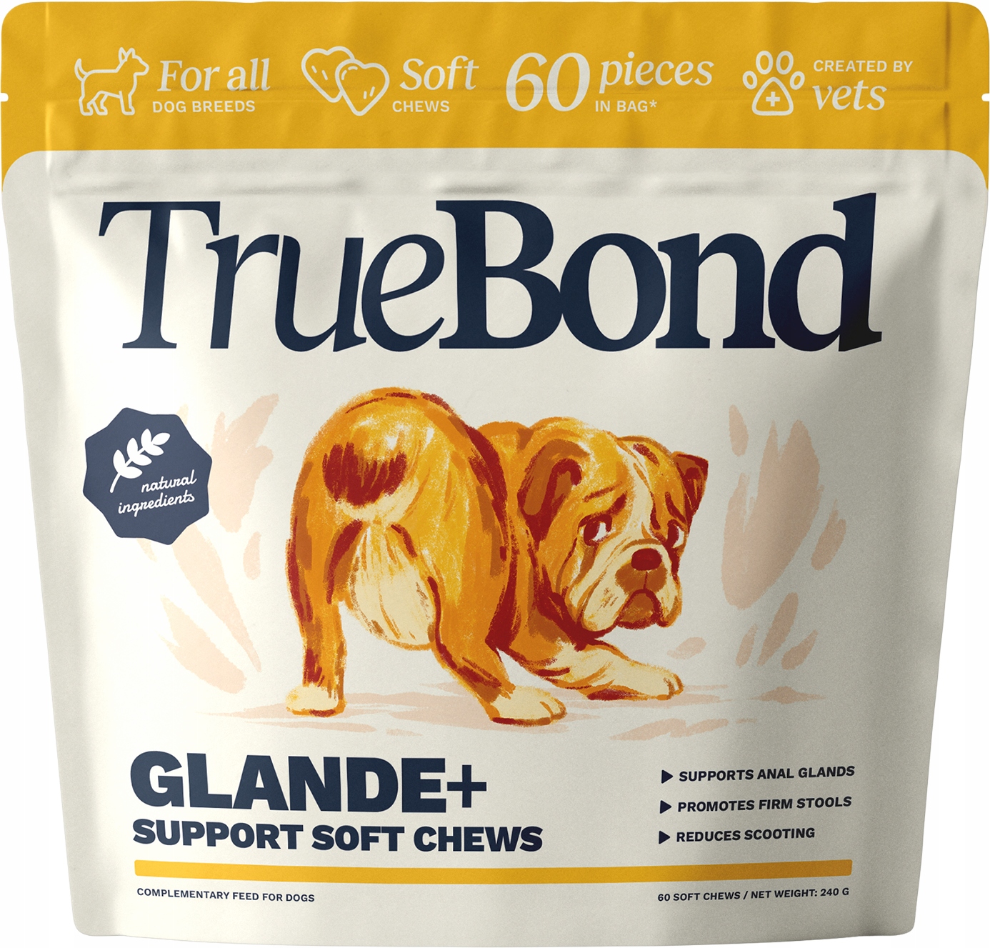 Perianální žlázy TrueBond Glande+ Support 60 Sankovací systém Gland
