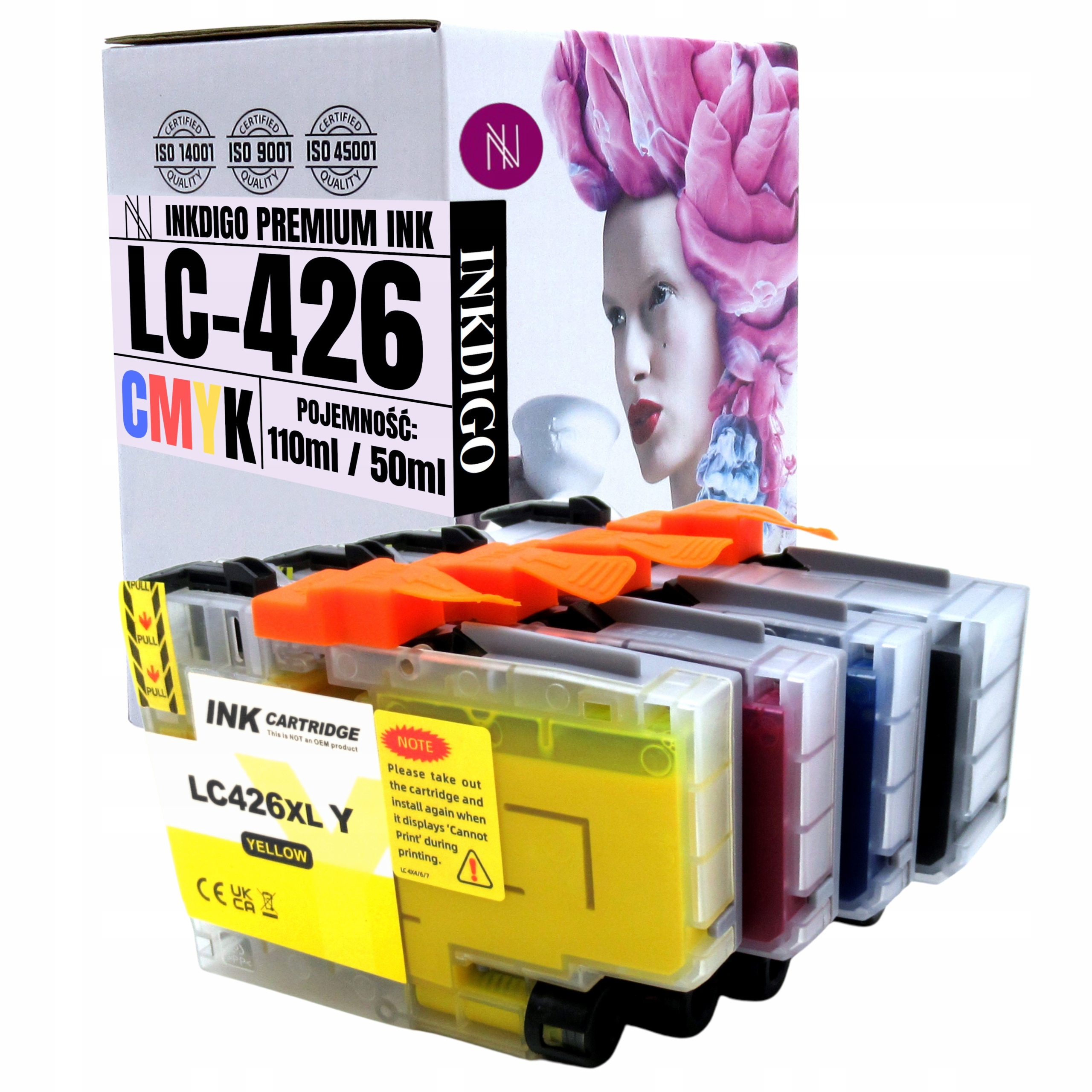 LC-426XL 4 Tusze Zamienne Do Drukarki Brother MFC-J4340DW Tusz