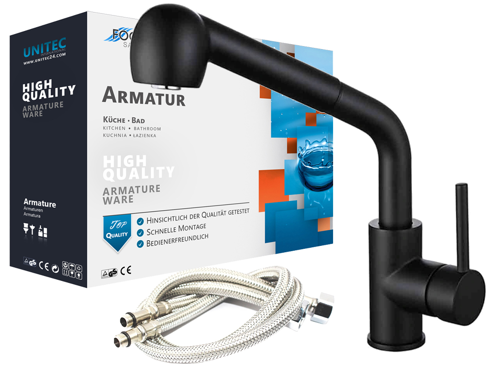 Bateria Kuchenna Z Wyciąganą Wylewką Kran Do Zlew