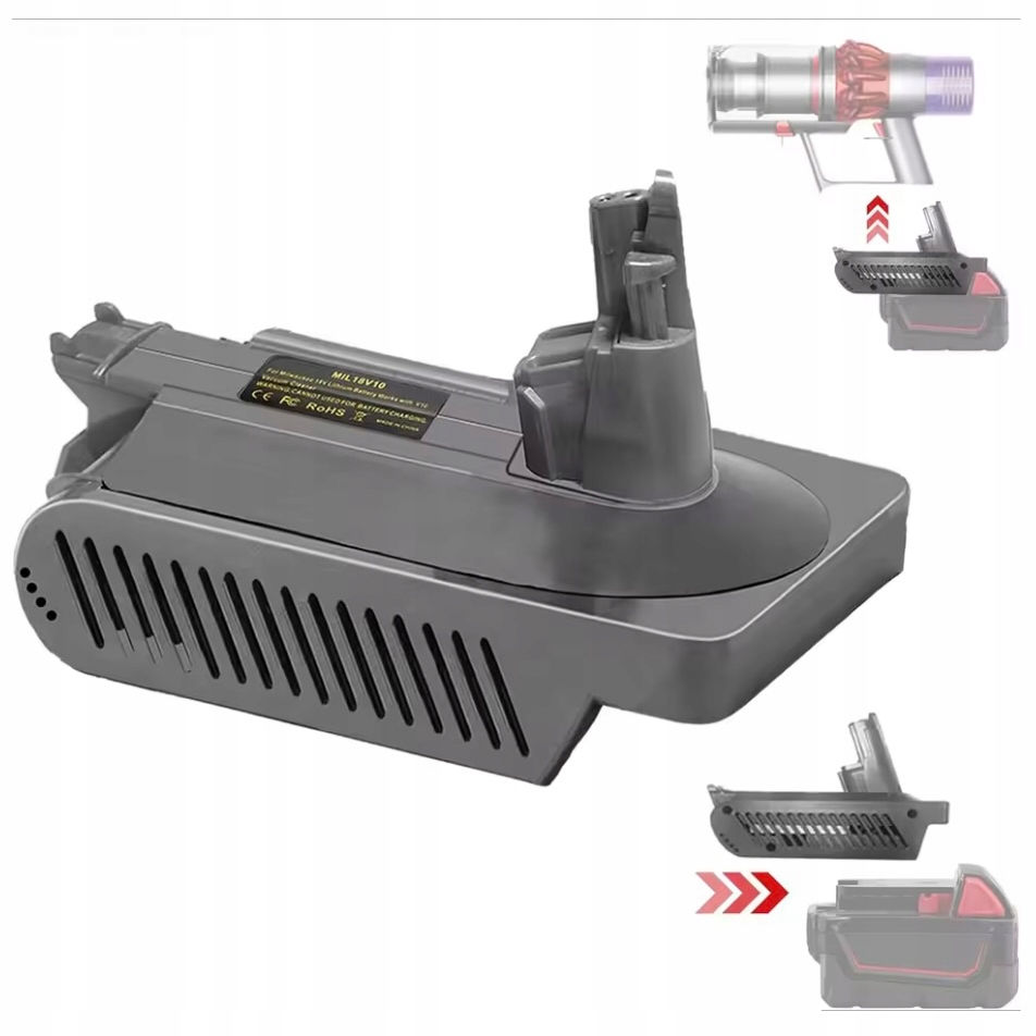 Adaptér Konvertoru Milwaukee 18V Pro Vysavače Dyson V10 Cyclone Animal