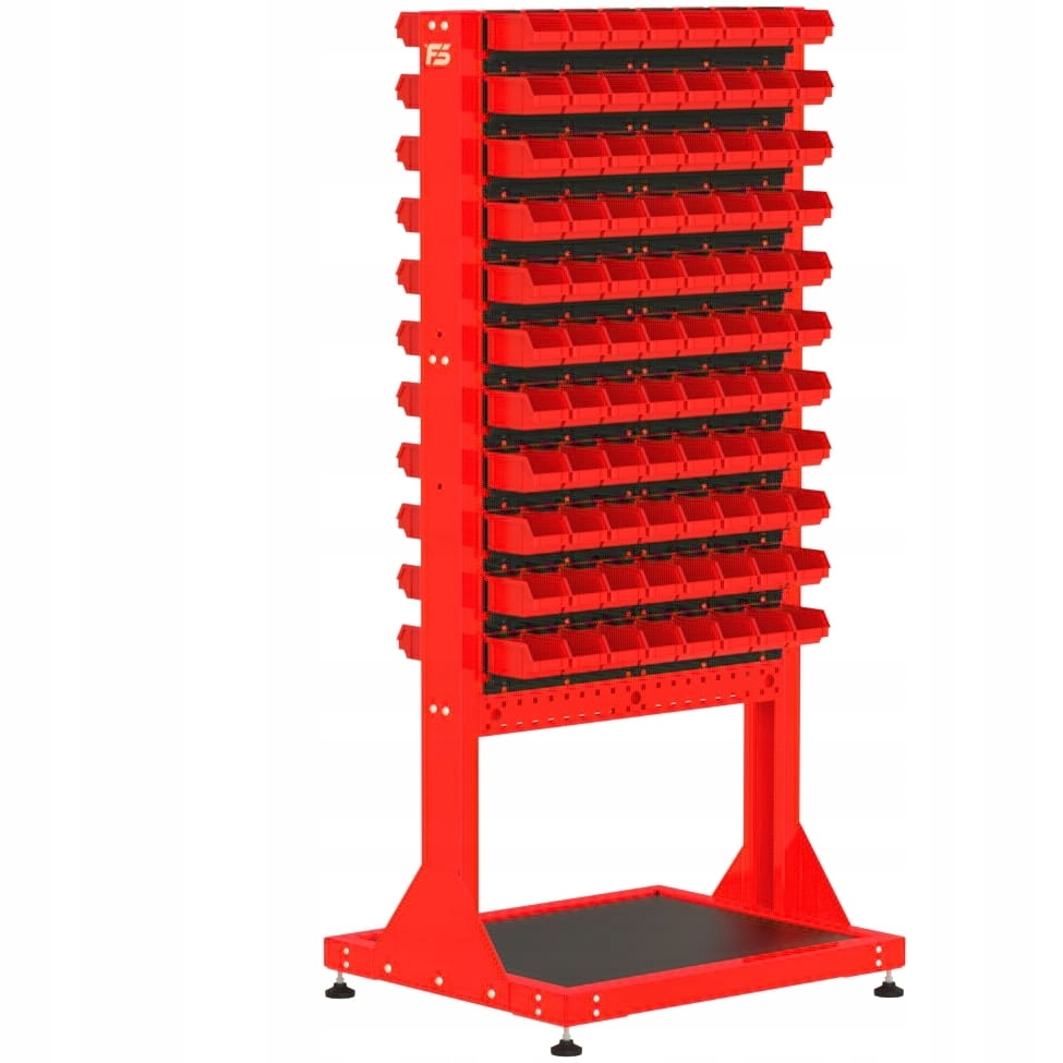 ST 70-23-P1 Stojak Narzędziowy w zestawie z listwa Kolor czerwony