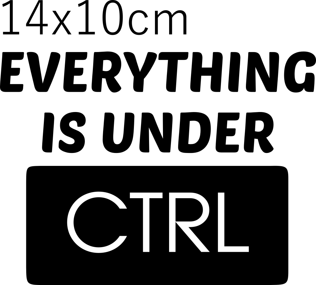 

Naklejka It Programista Everything is under Ctrl
