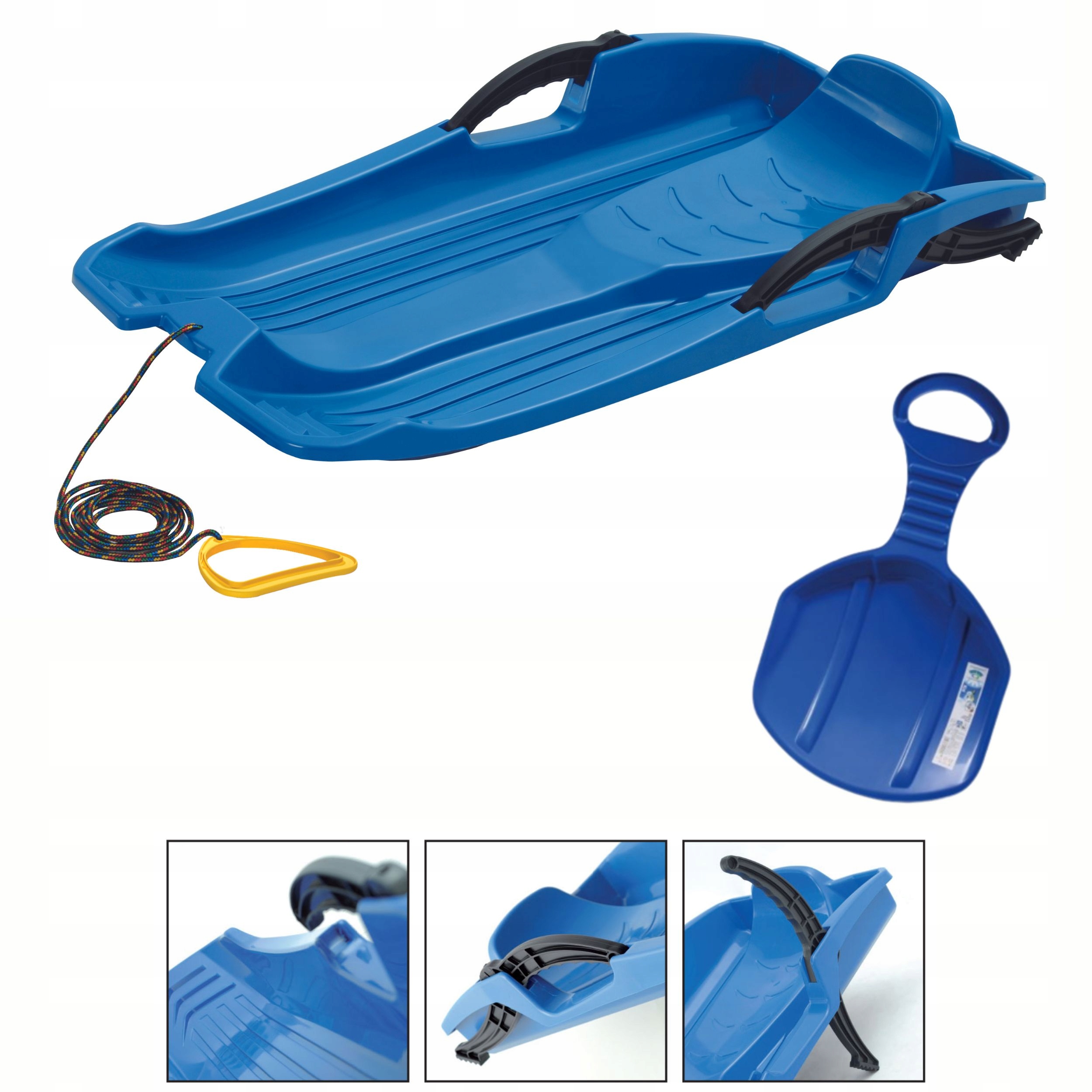 Sanki Bobslej HORNET z hamulcami + Ślizg Jabłuszko