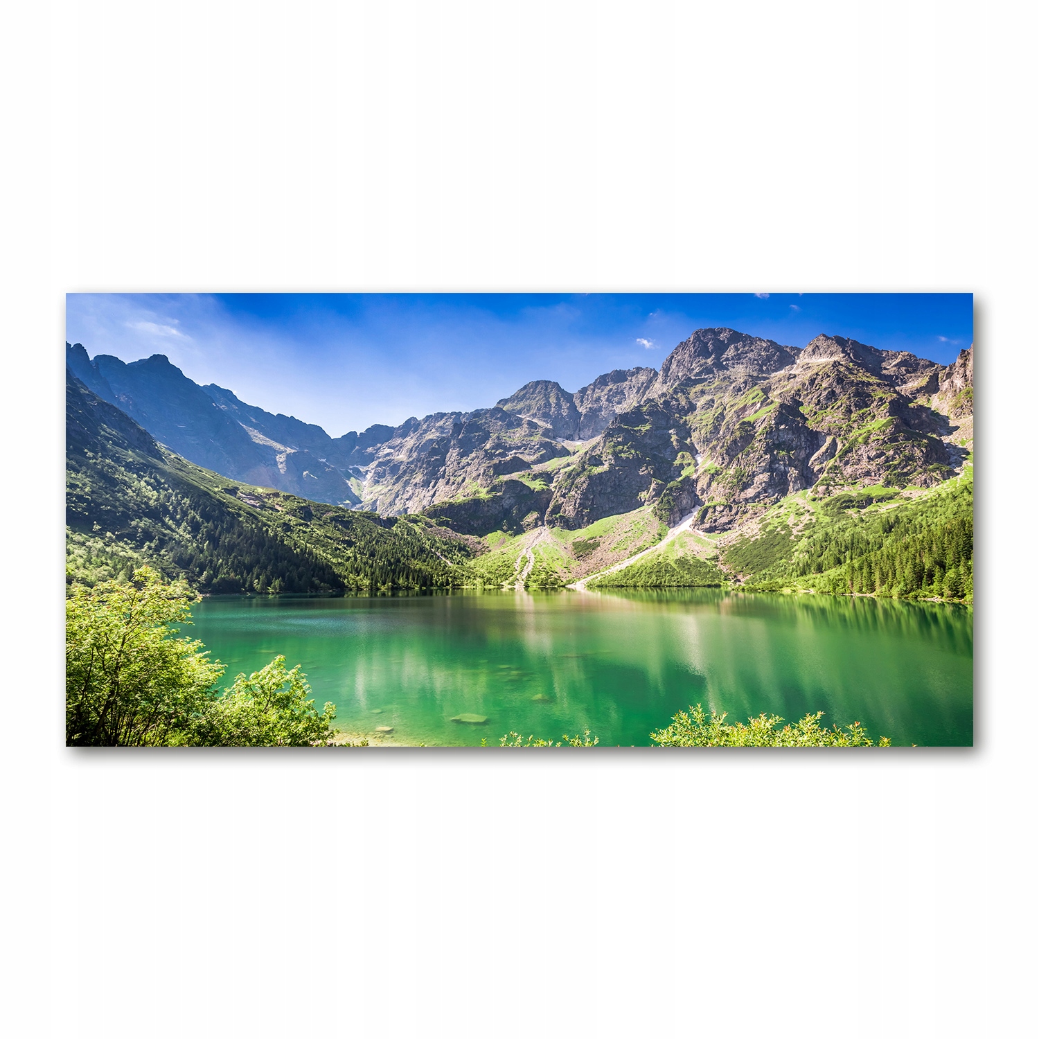 

Foto obraz szkło akryl Morskie oko Tatry 120X60 cm
