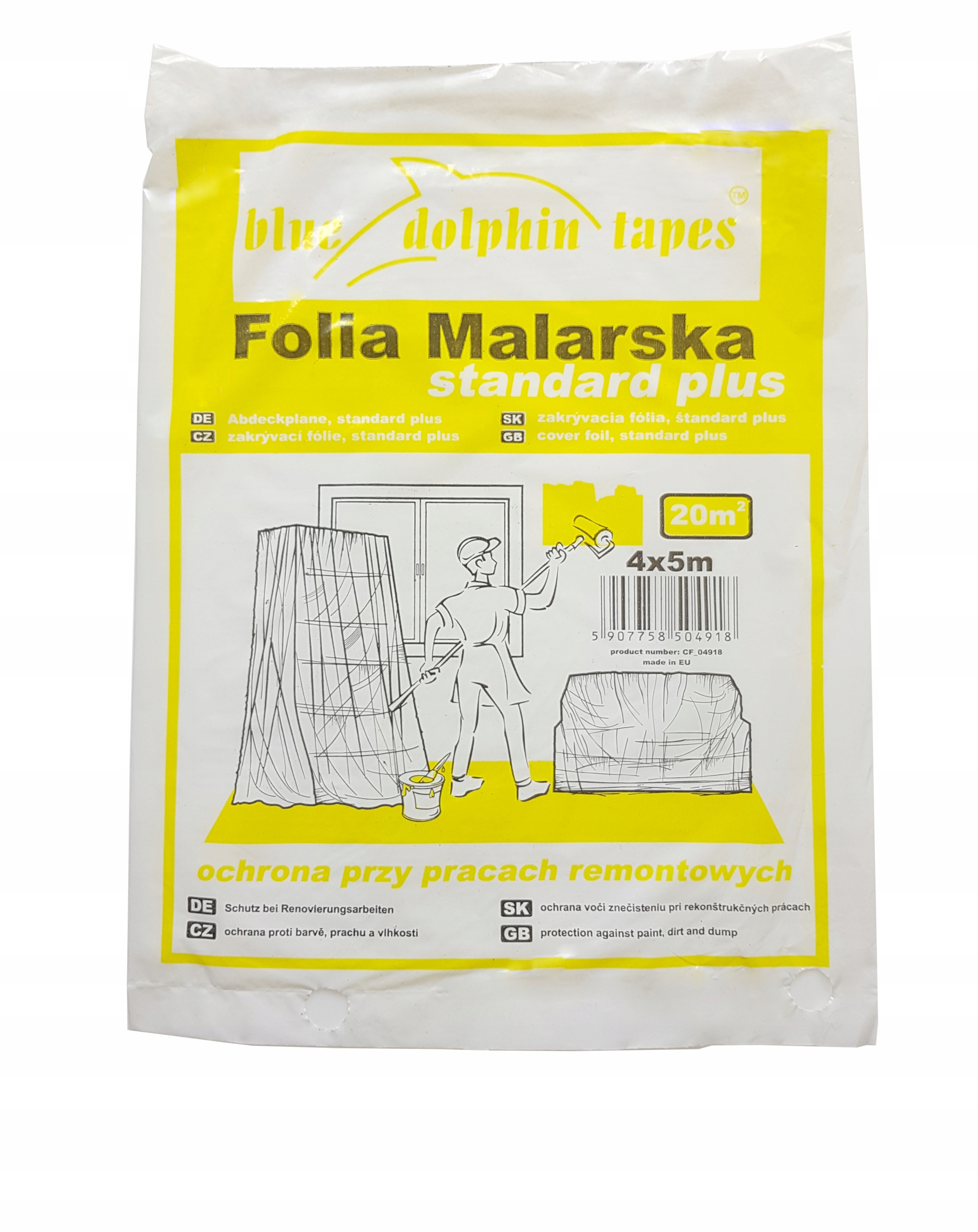 

Folia malarska Standard Plus Blue Dolphin 4mx5m