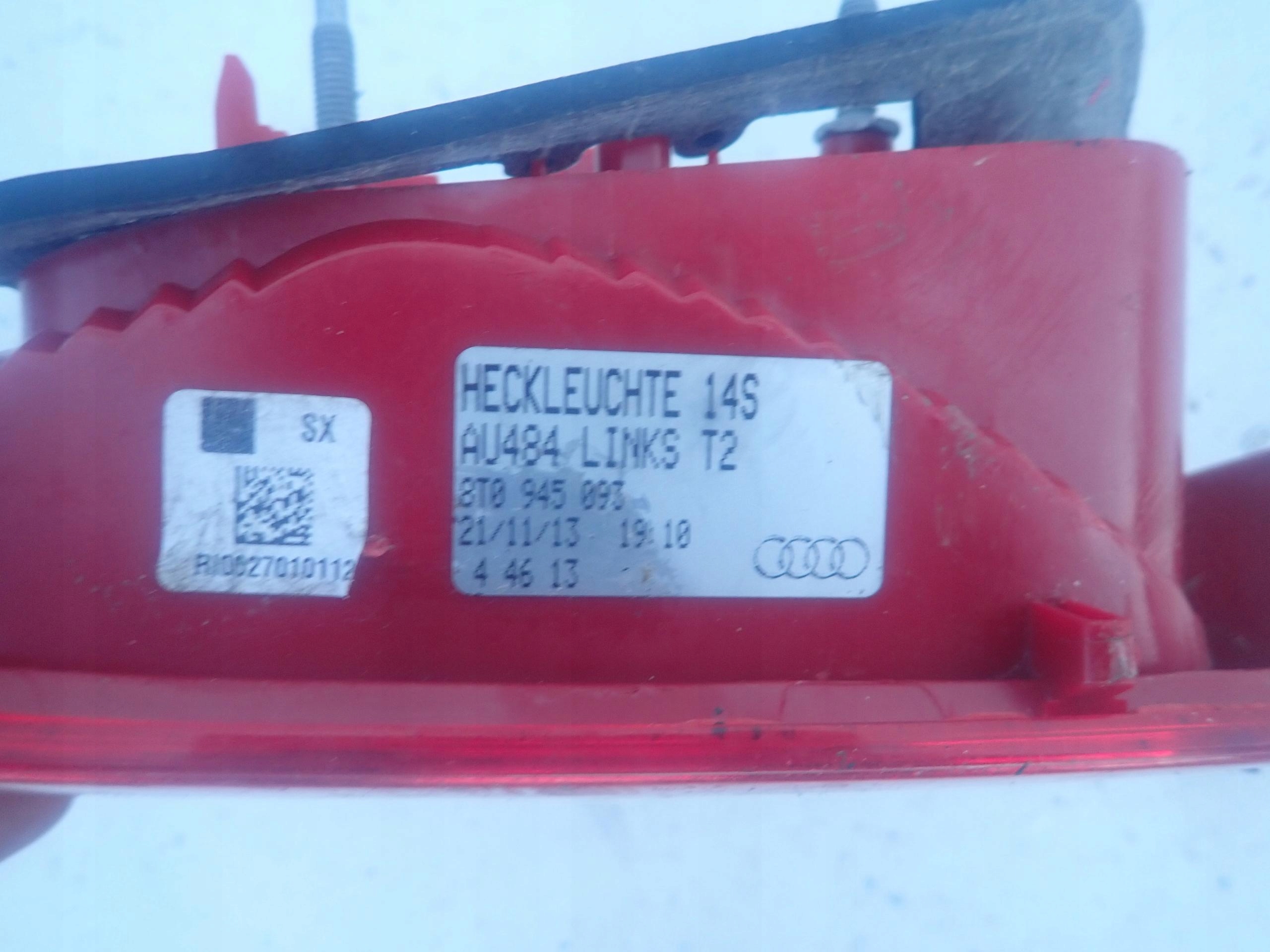 AUDI A5 LIFT 11-16 COUPE light left rear part to the bonnet