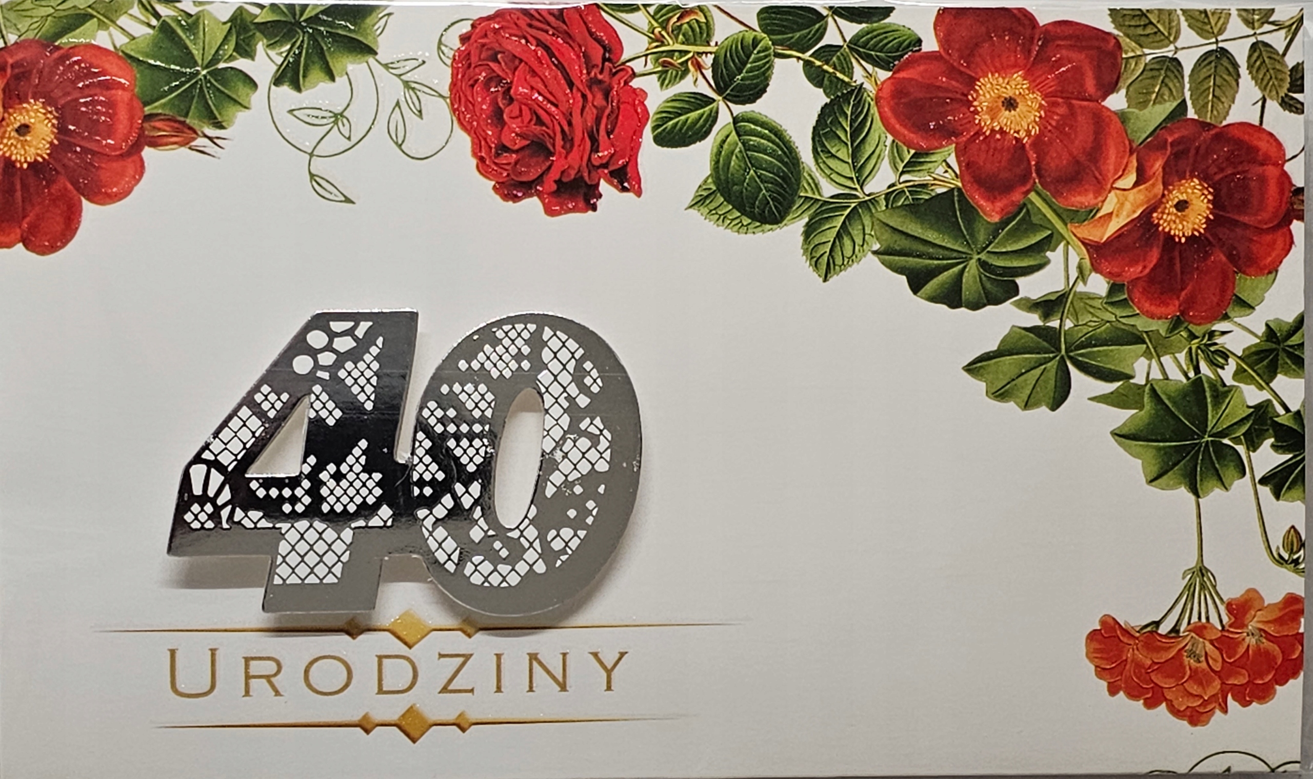

kartka urodzinowa na 40 lat czterdziestkę czterdzi
