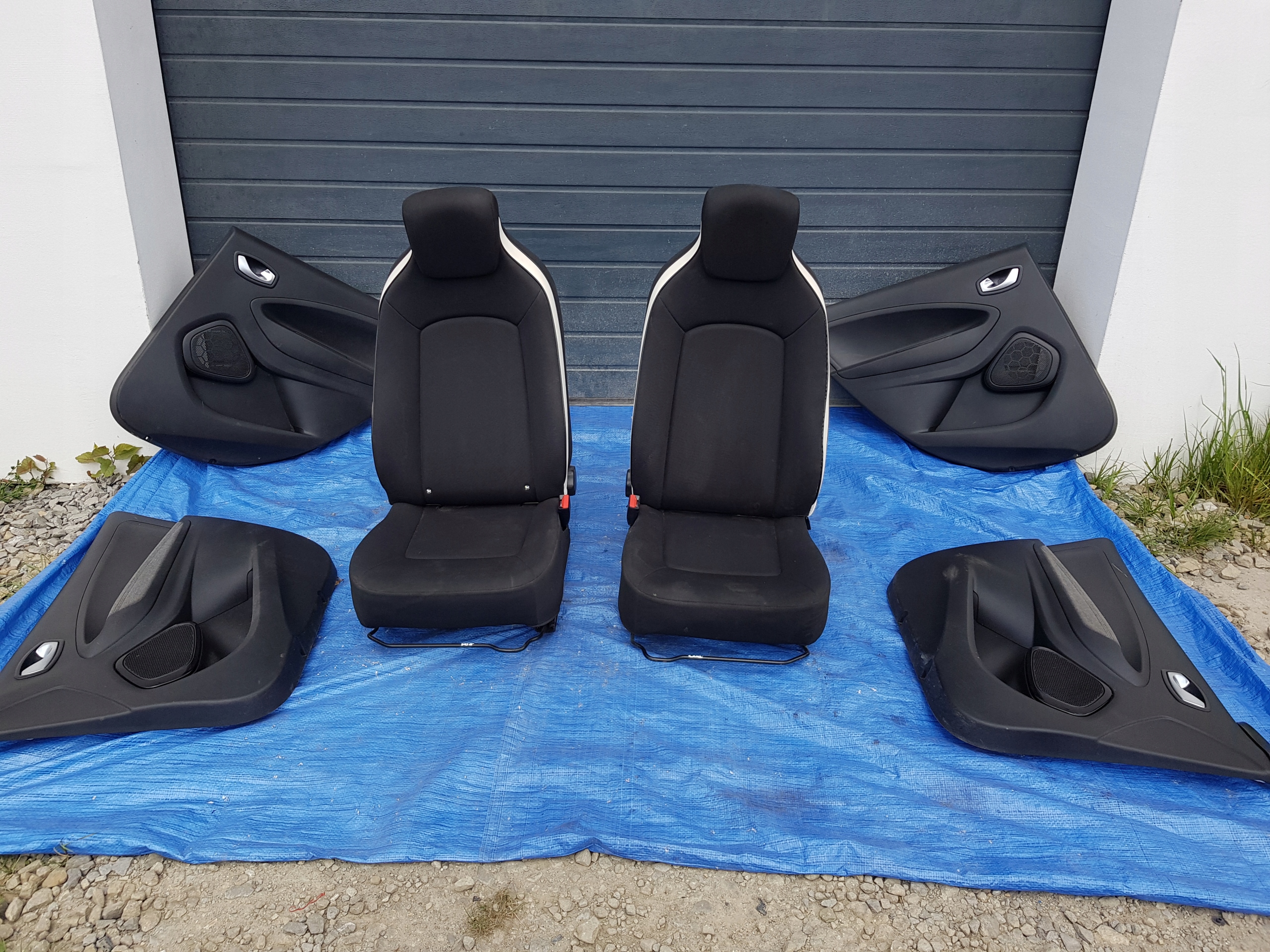 RENAULT ZOE II seats side KOMPLET upholstery inner