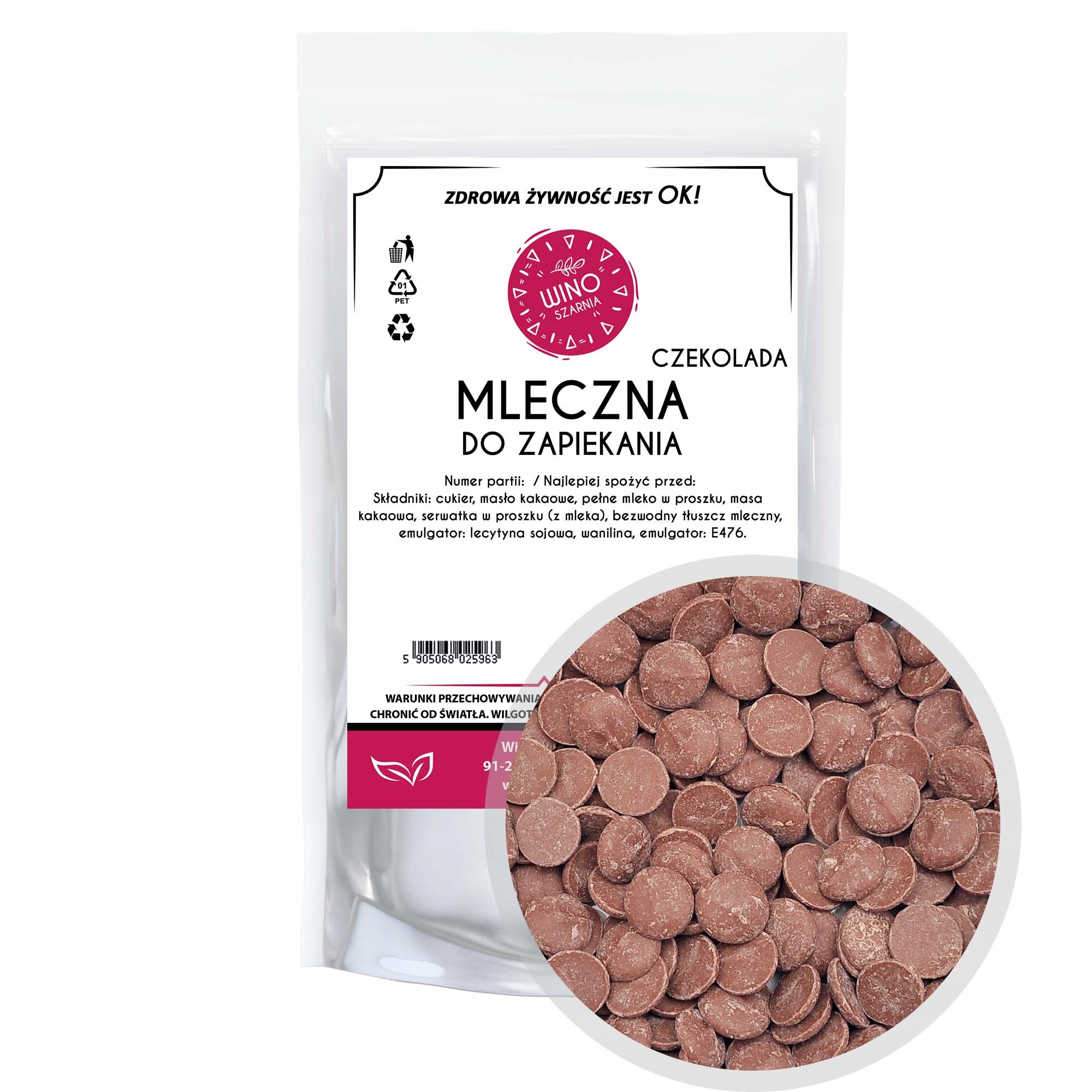 Levně Čokoláda na zapékání Lžičky Dropsy Kapky Fontan Fondue 1 kg