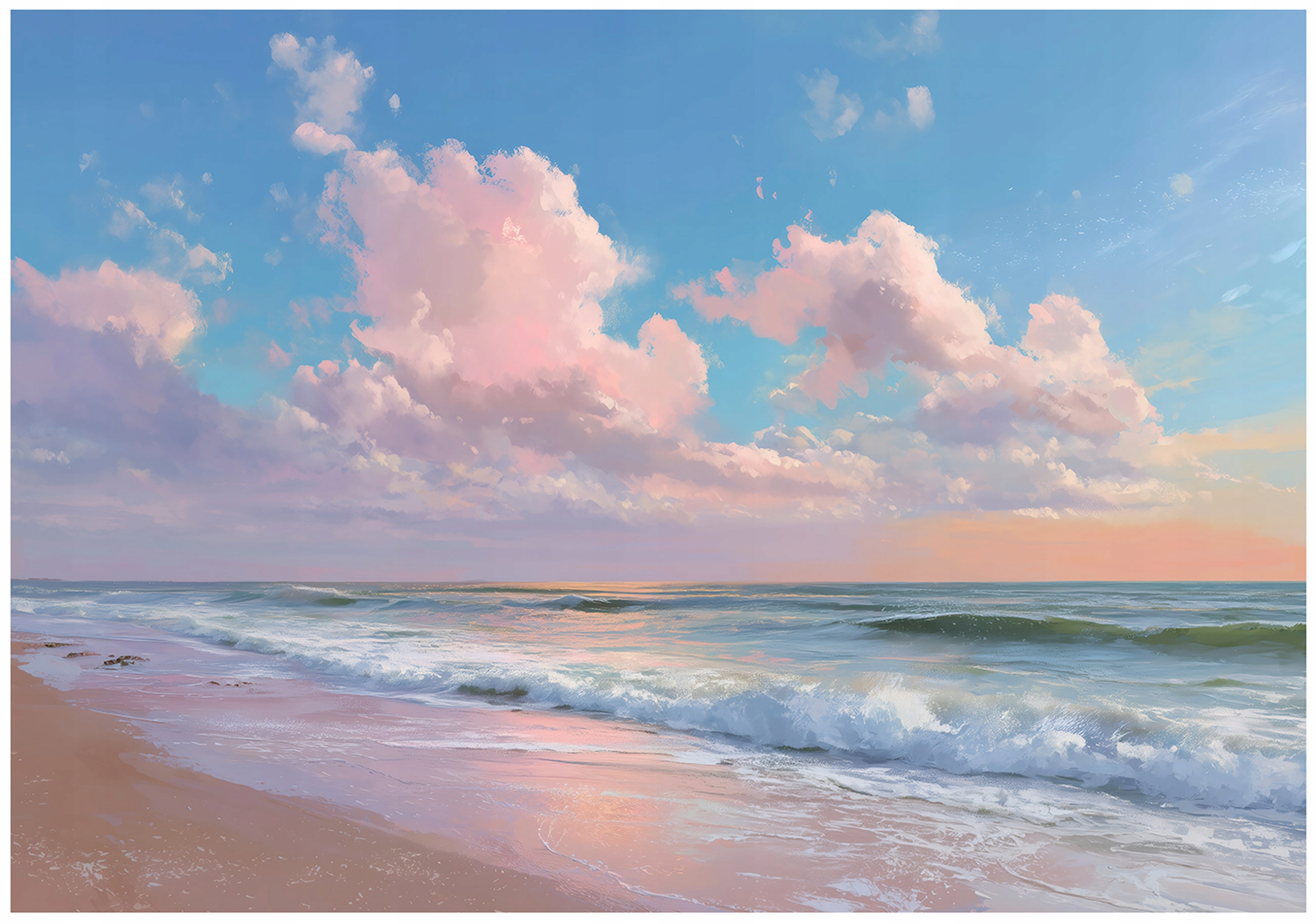 Fototapeta Modrá Pláž More Tapeta Do Predsiene Kancelárie 400x280