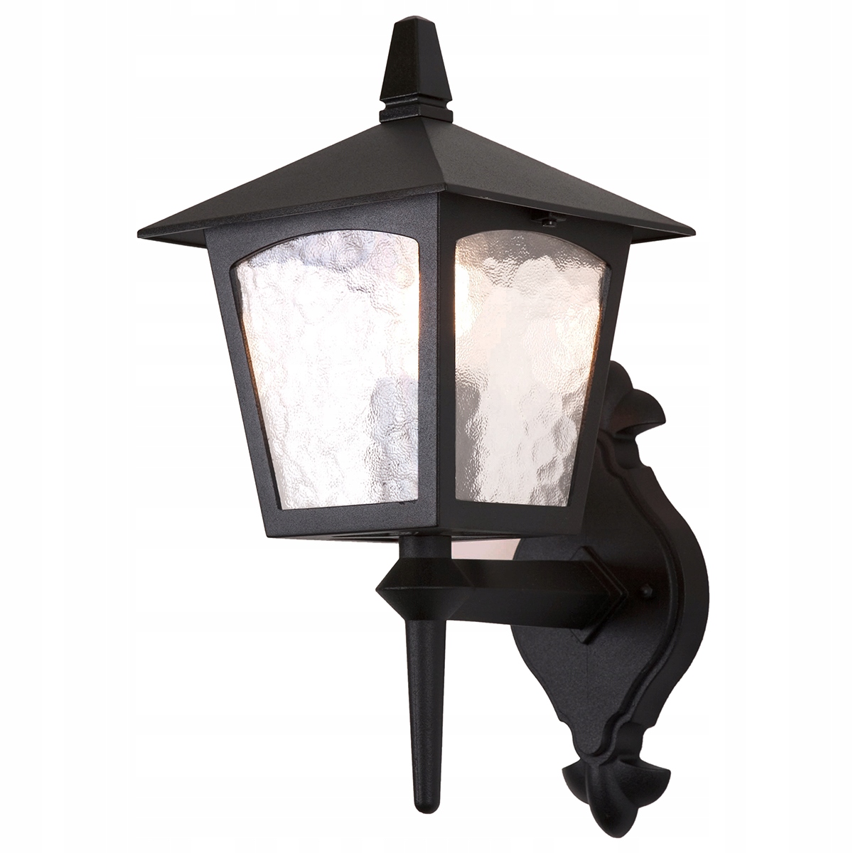 Klasická vonkajšia záhradná nástenná lampa na terasu, čierna Elstead