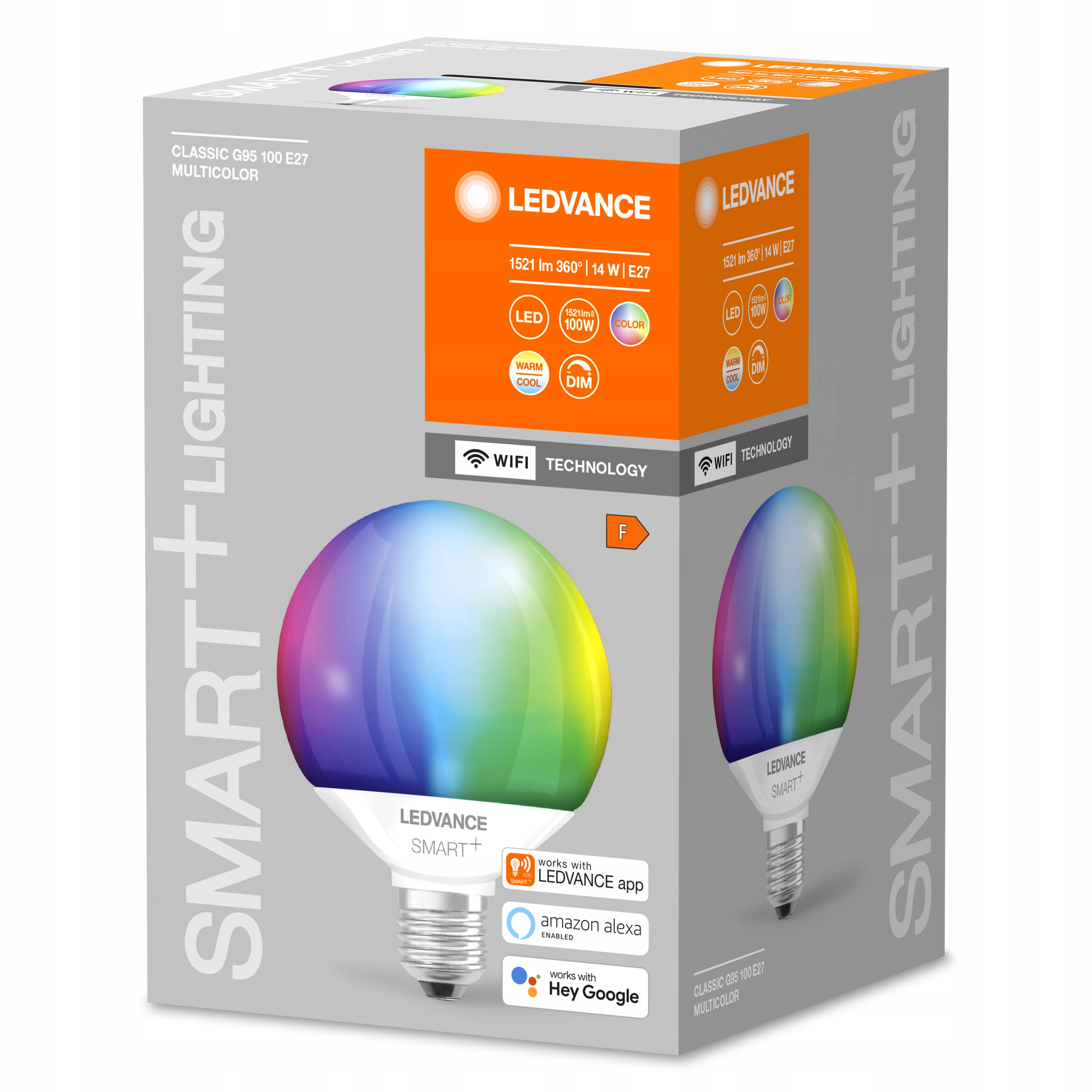 

Osram Smart+ Wifi Globus G95 100 14W E27 Rgbw