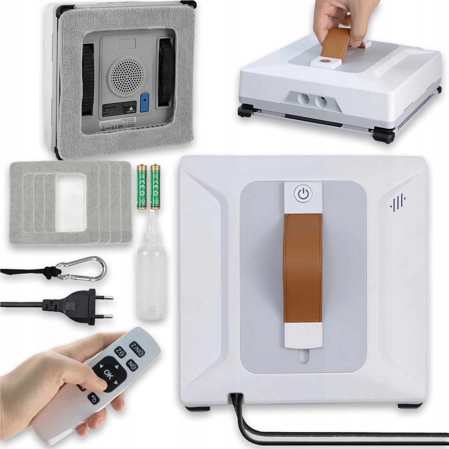 Inteligentní Robot Na Mytí Oken, Myčka S Výkonným Sáním 6000PA, Dálkové Ovládání